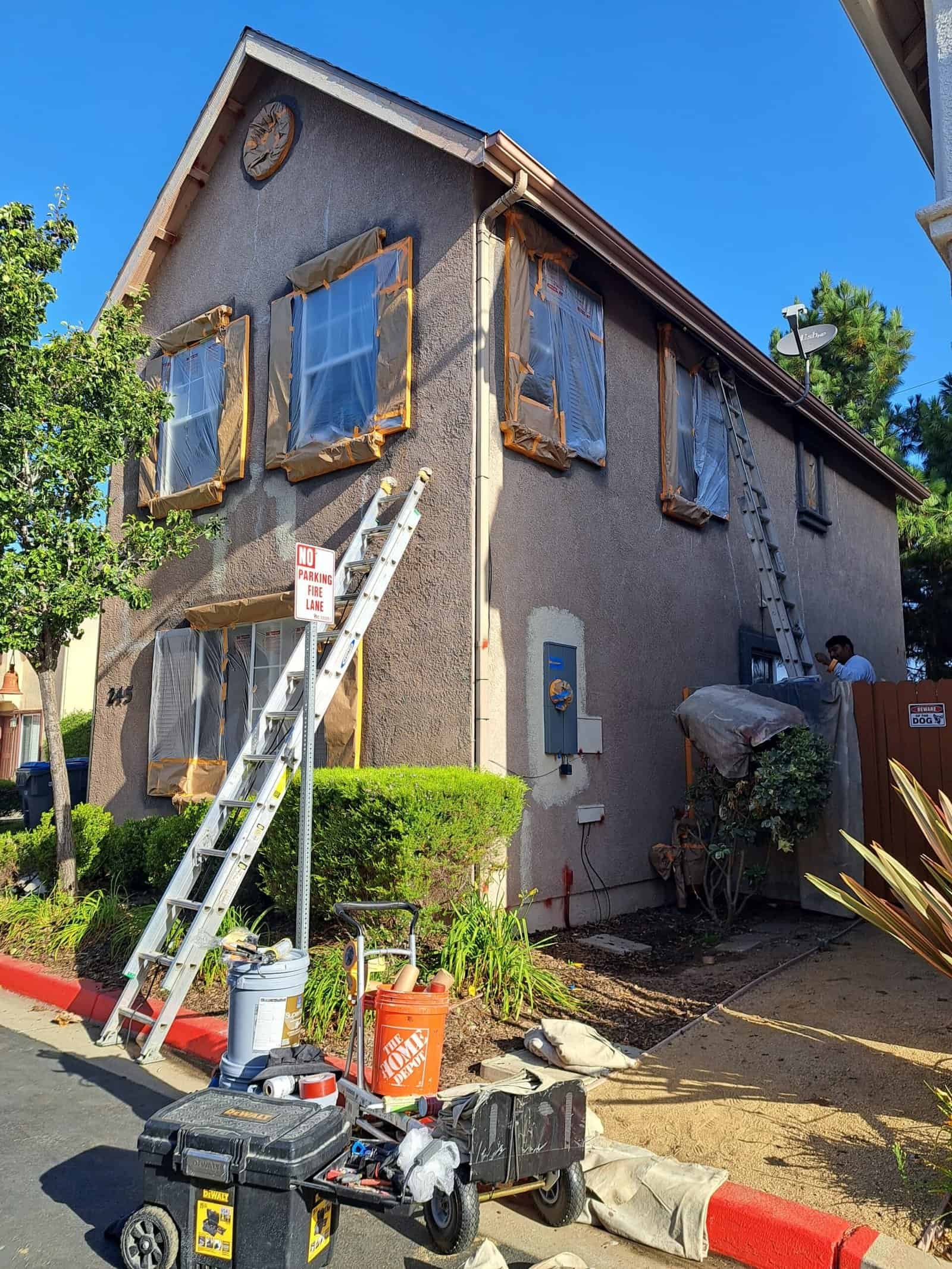 New paint for house exterior - professional residential painting services in California.
